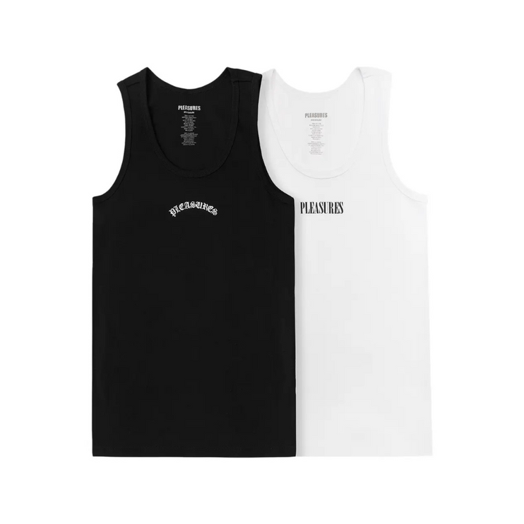 Pleasures - Standard Tank Top 2 Pack Black / White