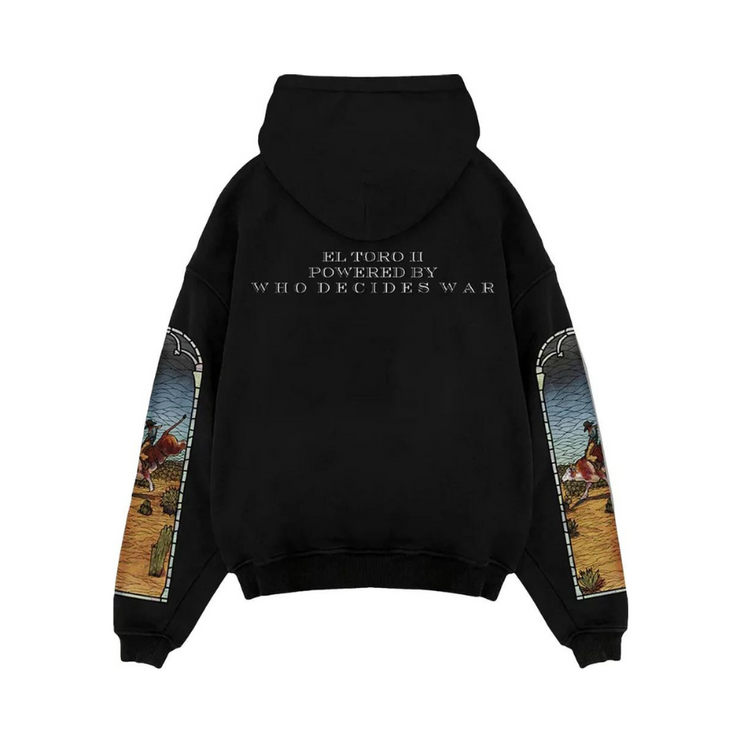 Who Decides War X EST Gee Stained Glass Hoodie - Black