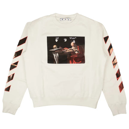 Off-White Caravaggio Slim Crewneck 'White/Red'