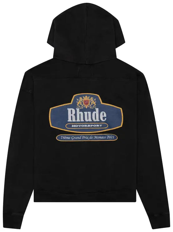 Rhude Racing Crest Hoodie 'Black'