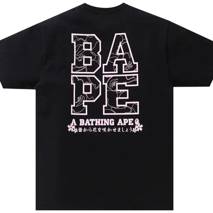 BAPE Sakura Photo Ape Head Tee 'Black'