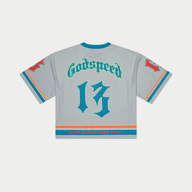 Godspeed First Down Jersey (Grey/Blue/Orange)