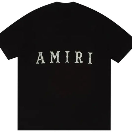 Amiri Zig Zag Crackle Tee 'Black'