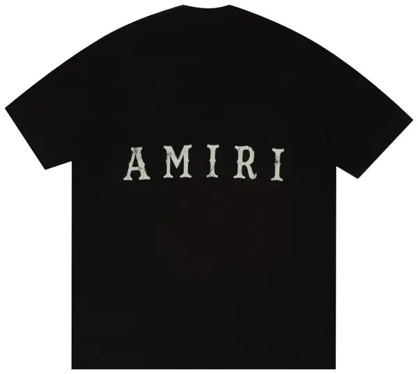 Amiri Zig Zag Crackle Tee 'Black'