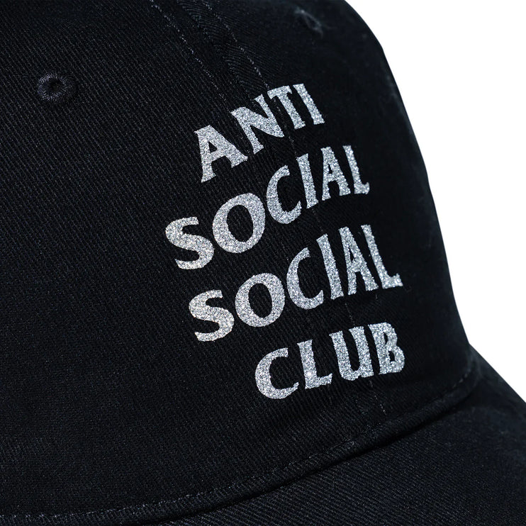 Anti Social Social Club - Mind Games Glitter Cap - Black