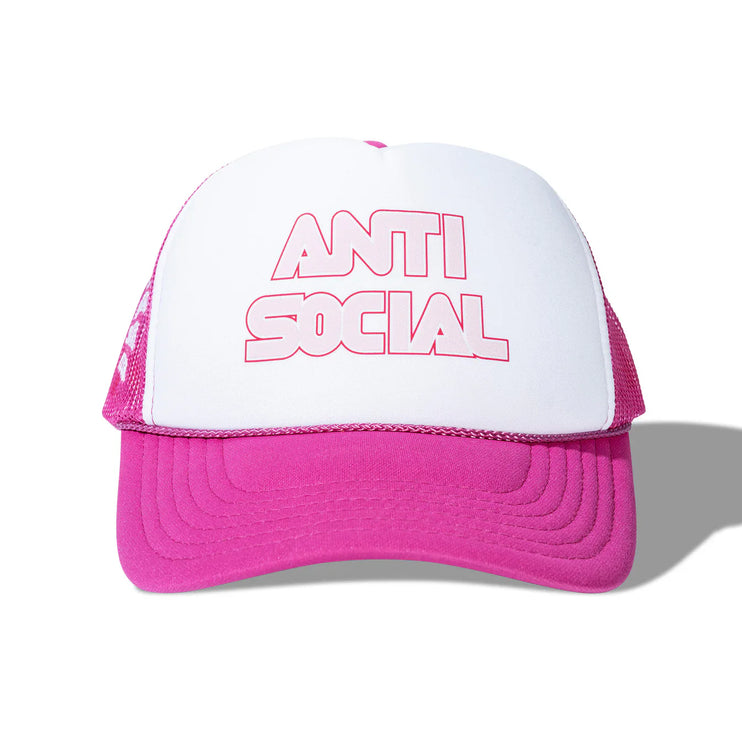 Anti Social Social Club Racing Trucker Hat 'Pink'