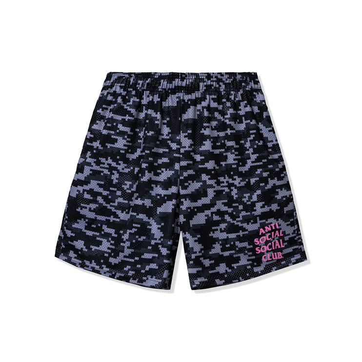 Anti Social Social Club Pixel Camo Shorts - Black