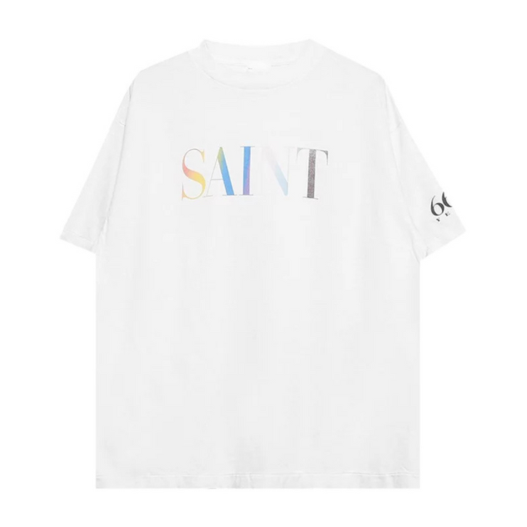 SAINT Mxxxxxx Rainbow Saint Short-Sleeve T-Shirt 'White'