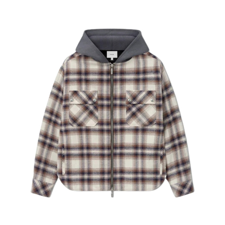 Rhude Hooded Flannel Jacket 'Multicolor/Brown'