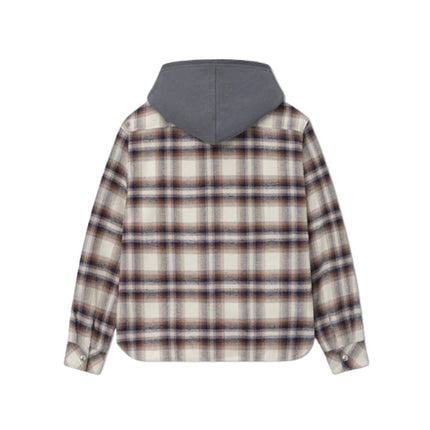 Rhude Hooded Flannel Jacket 'Multicolor/Brown'