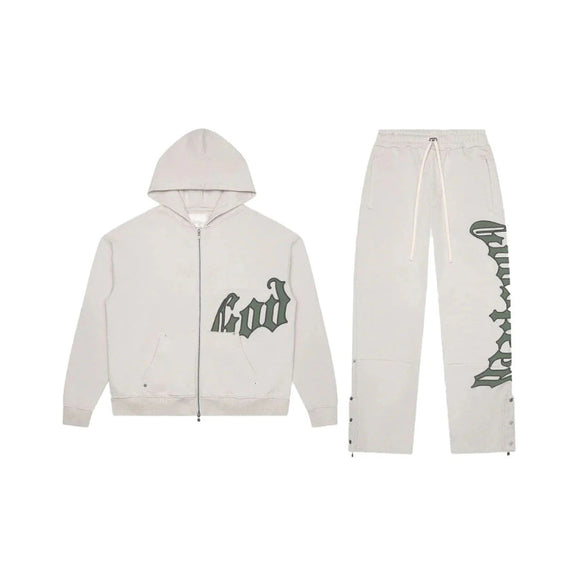 Godspeed - OG Logo Sweatsuit Stone/Green