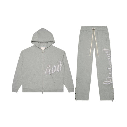 Godspeed - OG Logo Sweatsuit V2 Grey/Silver Satin