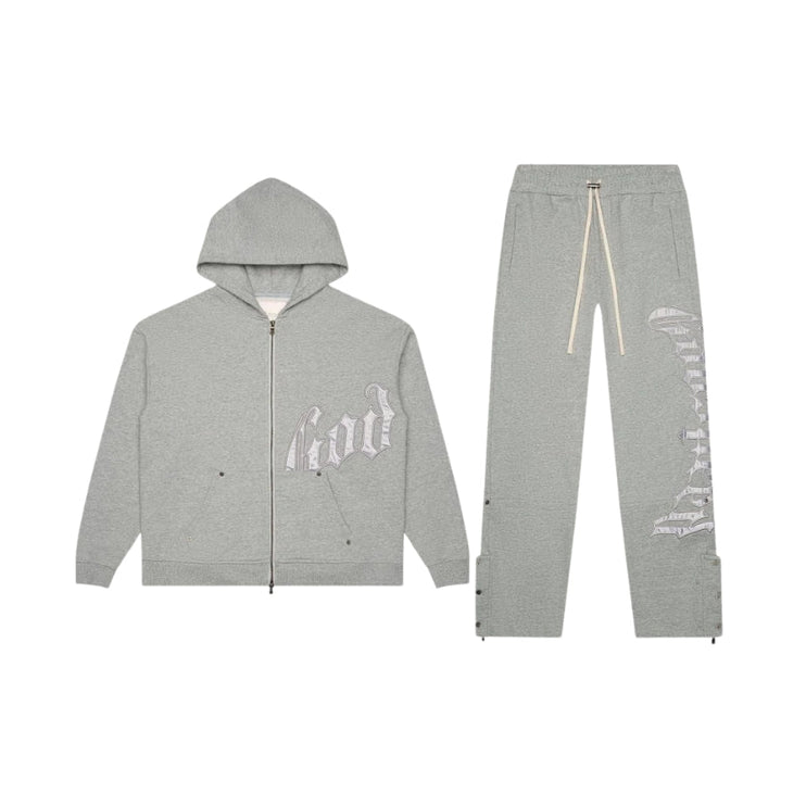 Godspeed - OG Logo Sweatsuit V2 Grey/Silver Satin