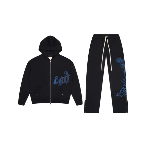 Godspeed - OG Logo Sweatsuit V2 (Blk/Royal Blue)