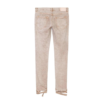 PURPLE BRAND Low Rise Skinny Jeans 'Beige Snow Wash'