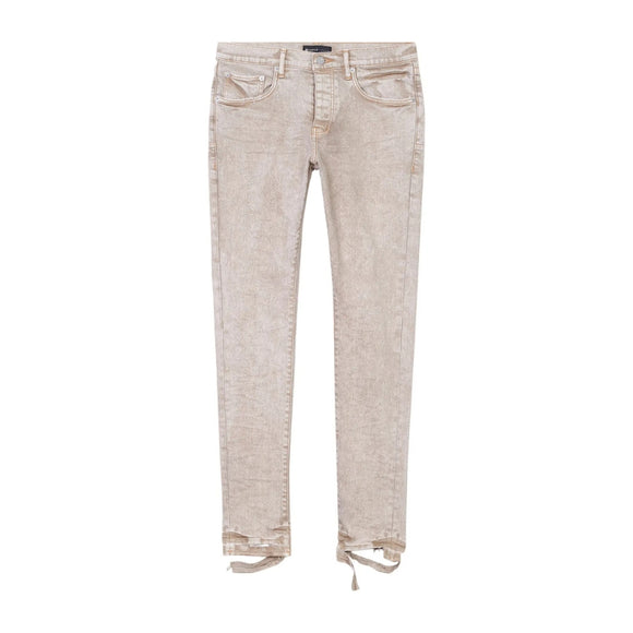 PURPLE BRAND Low Rise Skinny Jeans 'Beige Snow Wash'