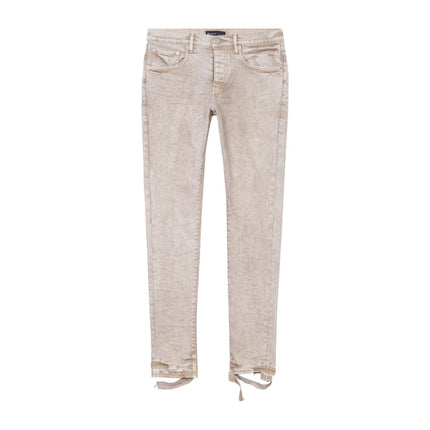 PURPLE BRAND Low Rise Skinny Jeans 'Beige Snow Wash'