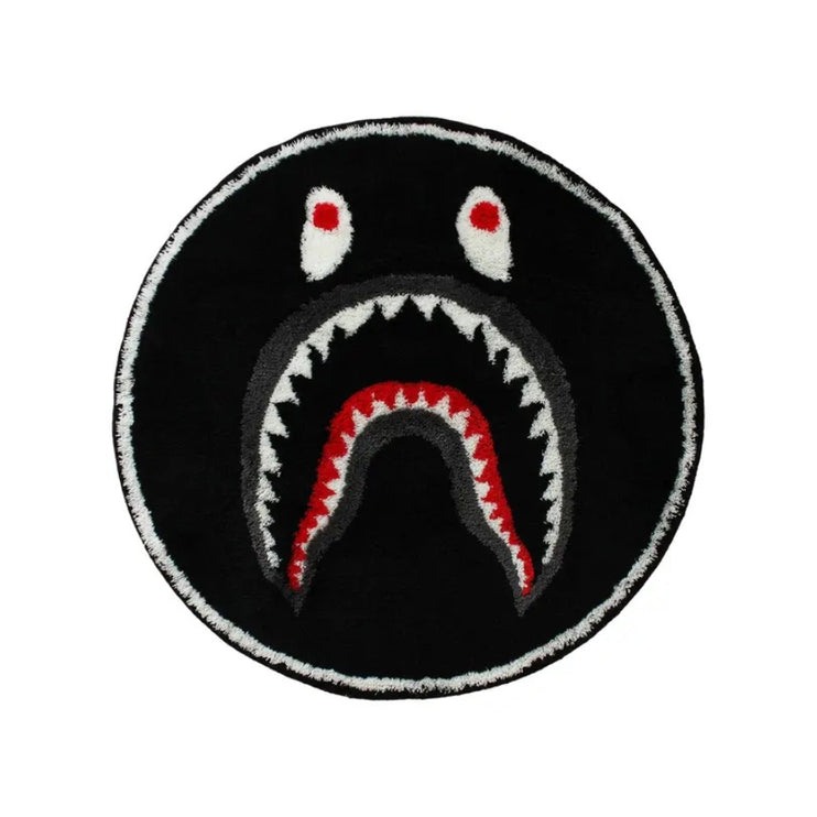 BAPE Shark Rug Mat 'Black'