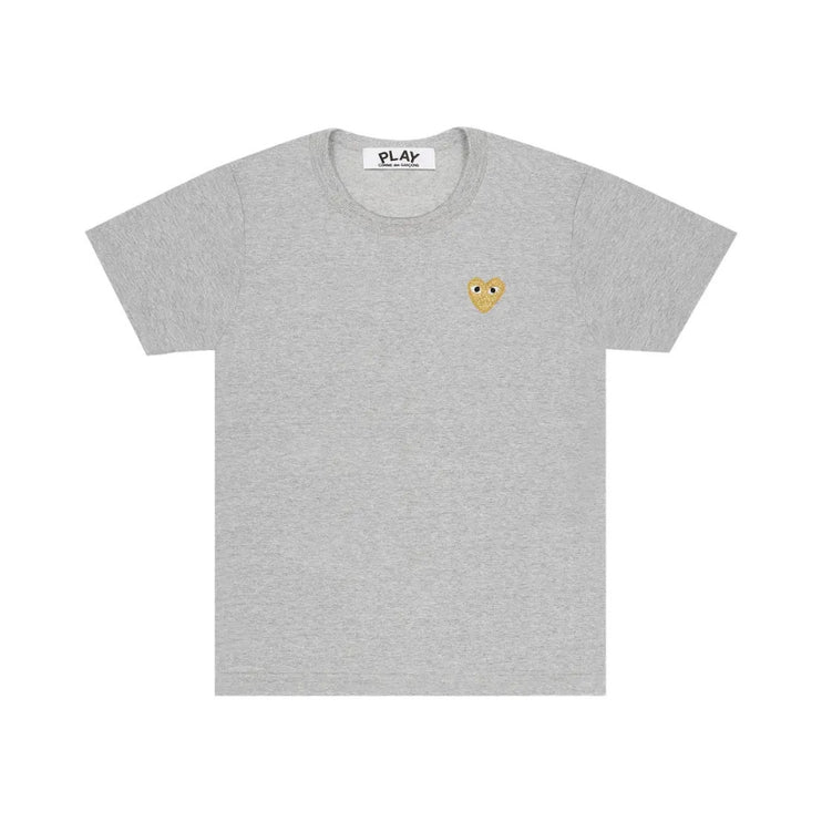 Comme des Garçons PLAY Gold Heart T-Shirt 'Grey'