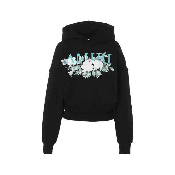 Amiri Floral Hoodie 'Black/Blue'