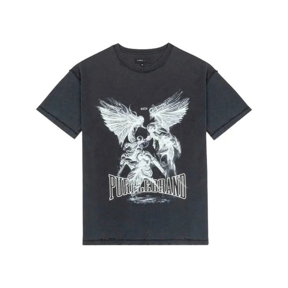 Purple Brand - Textured Inside Out Tee 'Black' #2