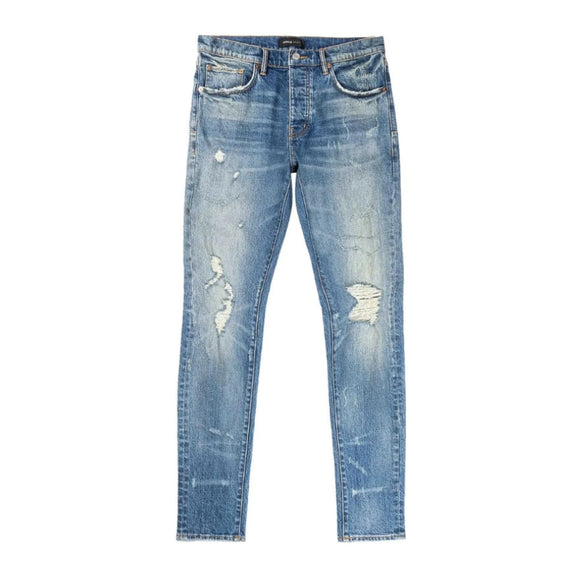 Purple Brand -Low Rise Slim Jeans 'Mid Indigo'