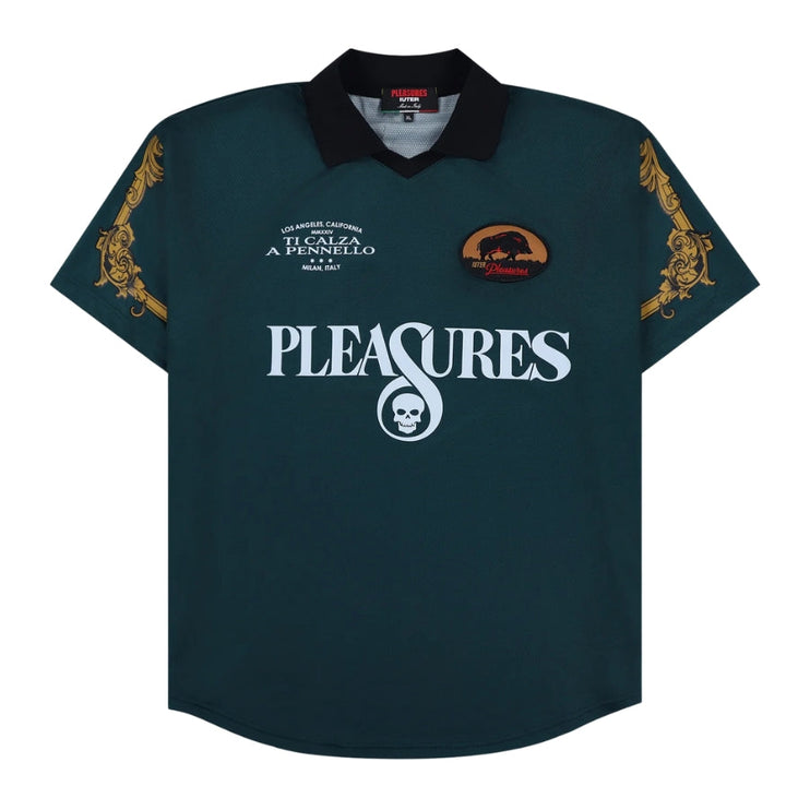 Pleasures Carlo Soccer Jersey Dark Green