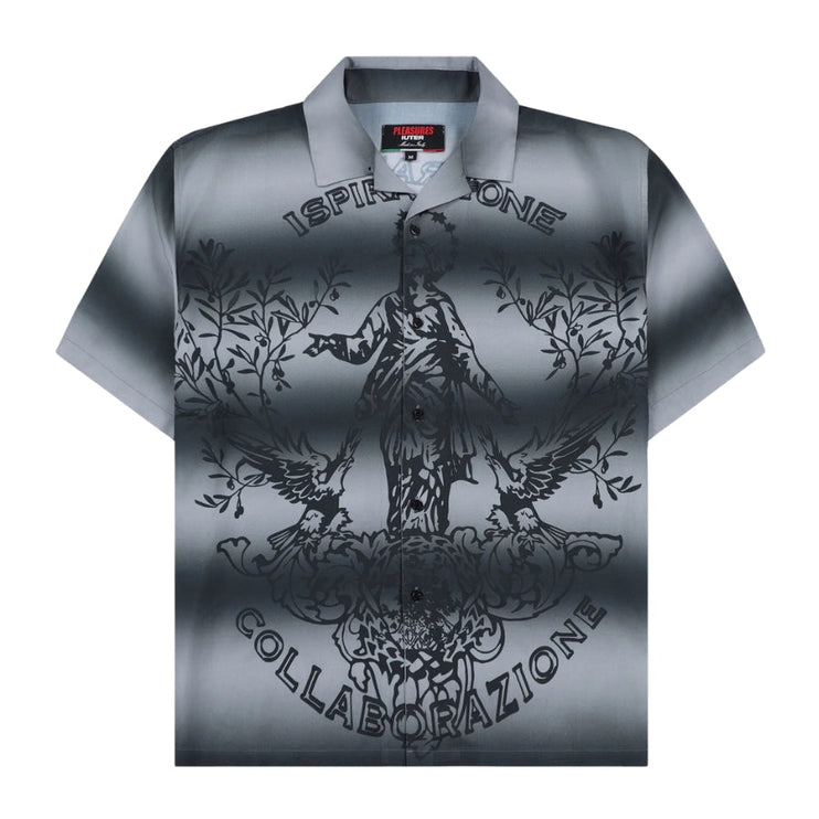 Pleasures Giovanni Button Up Silver