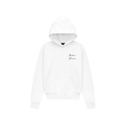 RTA - Dion Collegiate Broken Dreams Hoodie - White