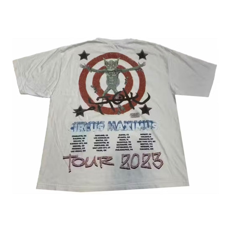 Cactus Jack By Travis Scott - Utopia Circus Maximus 2023 Tour III Tee - White