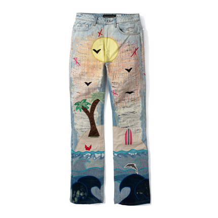 Who Decides War -Pale USA Seaboard Denim