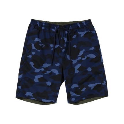 BAPE Color Camo Shark Reversible Shorts 'Navy'