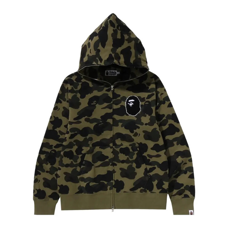 BAPE 1st Camo Full Zip Hoodie 'Green'