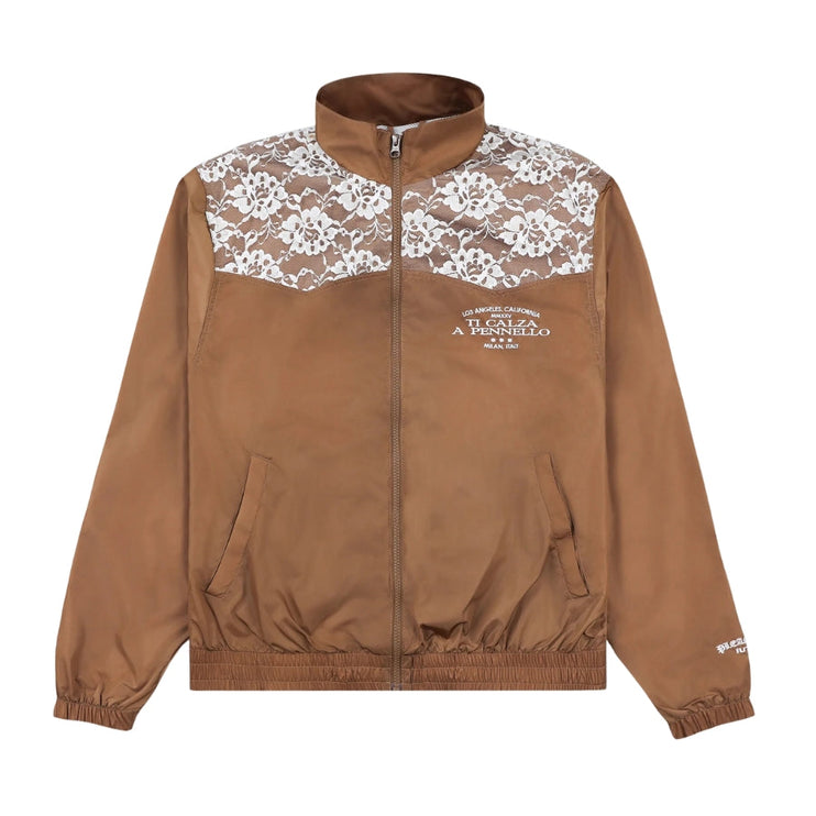 Pleasures Francesca Track Jacket Brown