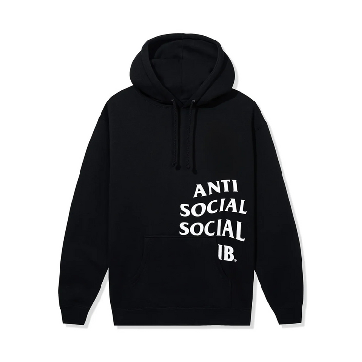 Anti Social Social Club Cut Off Logo Hoodie - Black