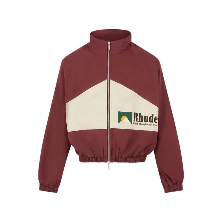 Rhude World Champions Jacket 'Maroon/White'