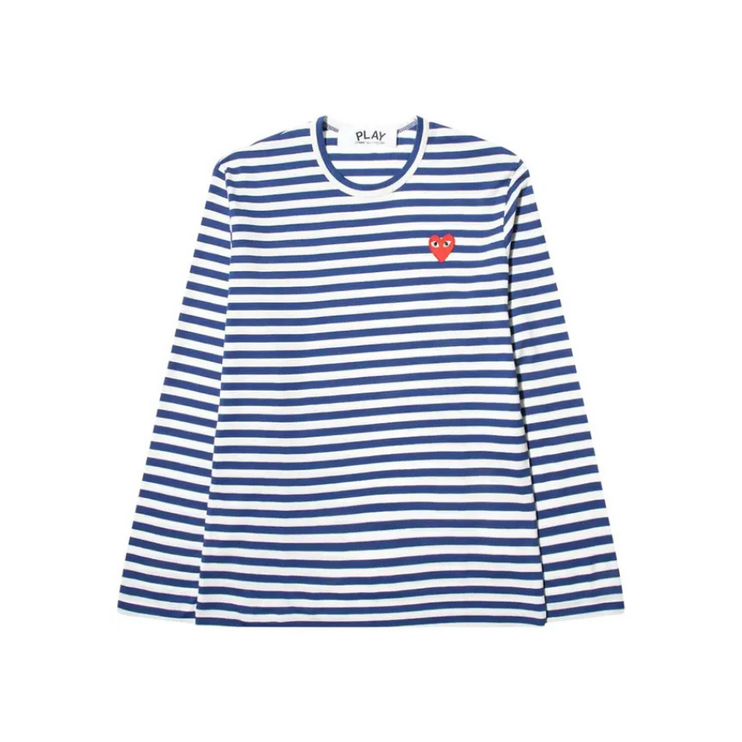 Comme des Garçons PLAY Striped T-Shirt 'Blue/White'