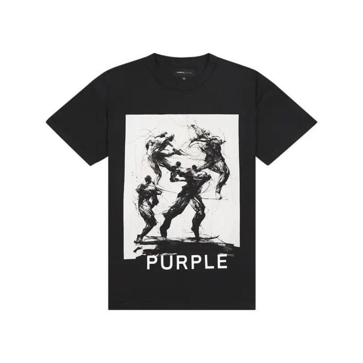 Purple Brand - Textured Inside Out T-Shirt 'Black'