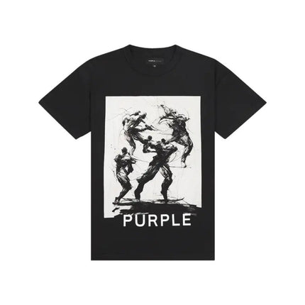 Purple Brand - Textured Inside Out T-Shirt 'Black'