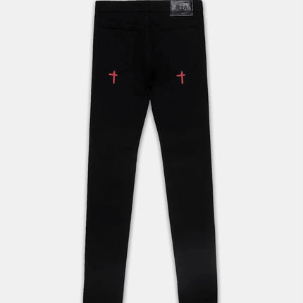 RTA - Bryant Skinny Jean | Black Red Rest In Peace