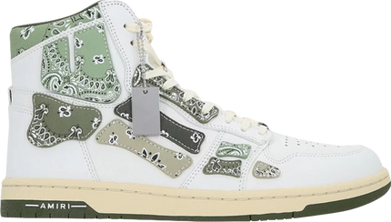 AMIRI BANDANA SKEL TOP HI - OLIVE