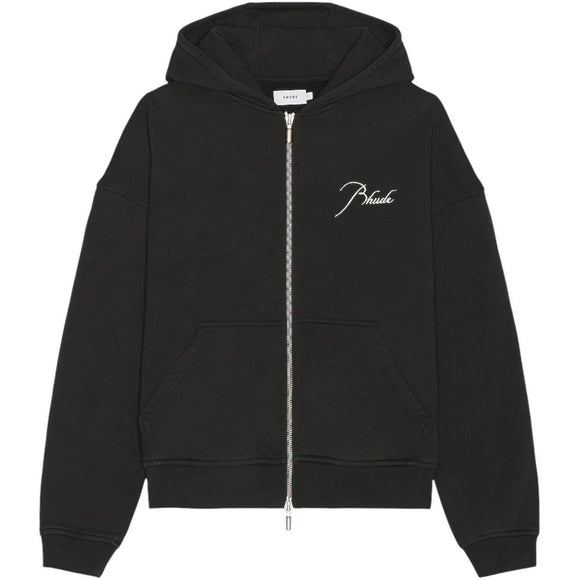 Rhude Classique Full-Zip Hoodie - Black
