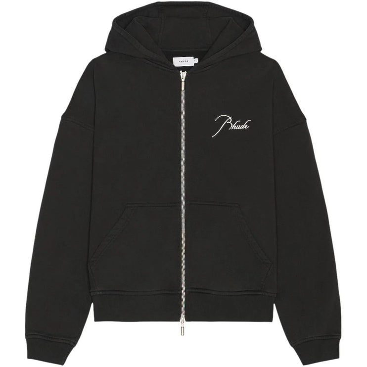 Rhude Classique Full-Zip Hoodie - Black