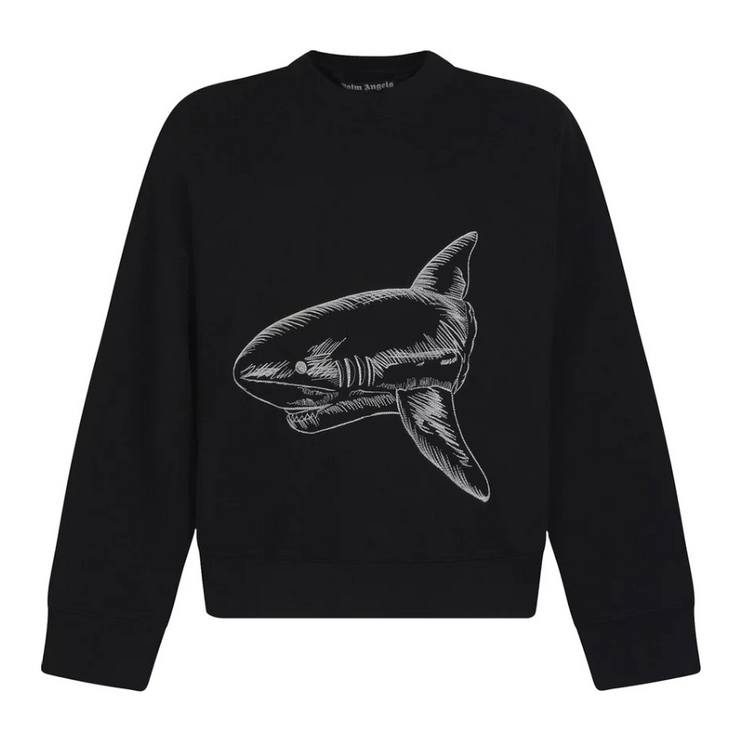 Palm Angels Split Shark Crew 'Black'