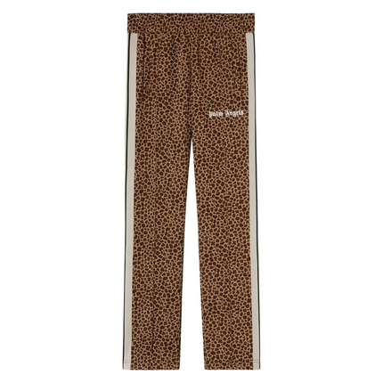 Palm Angels Leopard Jacquard Track Pants 'Beige/Off White'