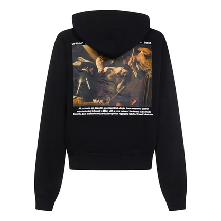 Off-White Caravaggio Crowning Over Hoodie 'Black/White'