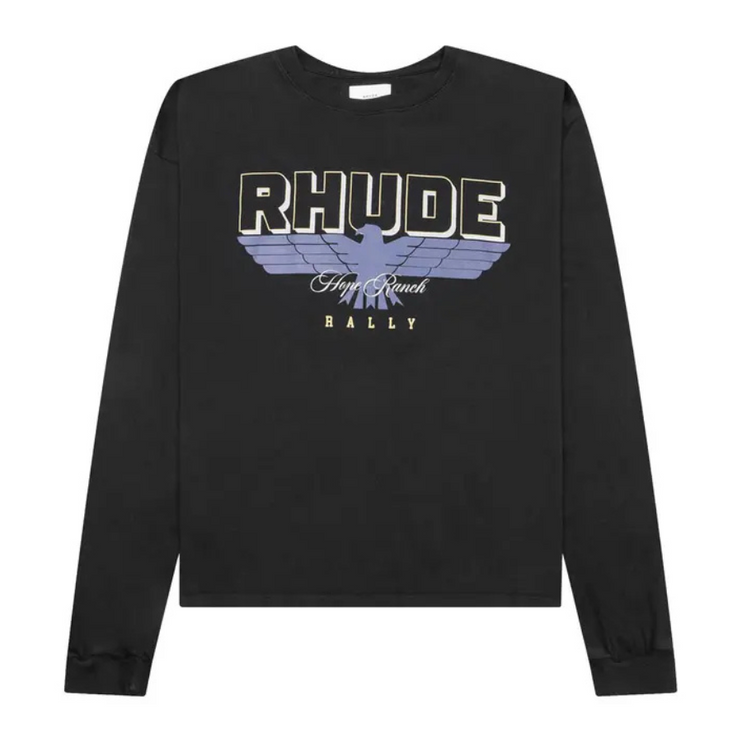 Rhude Hope Ranch Long-Sleeve Tee 'Vintage Black'