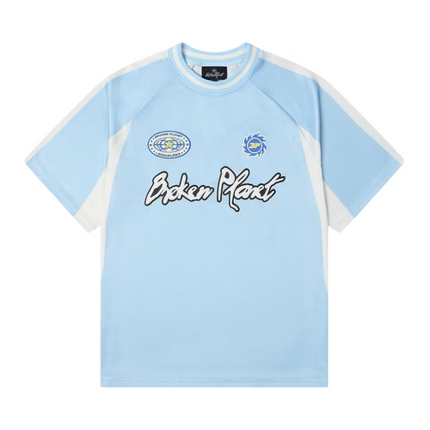 Broken Planet Football Jersey Light Blue