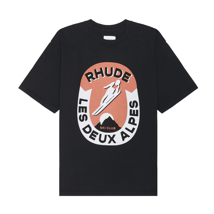 Rhude Les Deux Alpes Tee 'Vintage Black'