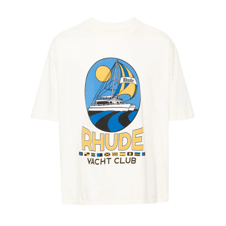 Rhude Yacht Club Tee 'Vintage White'